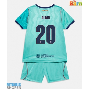 Billiga Barcelona Dani Olmo #20 Tredjeställ Barn 2026-27 Kortärmad (+ Korta byxor)